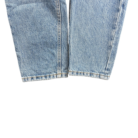 Dynamite Straight Leg Mid Rise Jeans Denim Distressed Frayed Blue Pants SIZE 24 - Picture 5 of 13